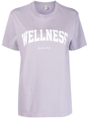 

Wellness logo-print T-shirt, Sporty & Rich Wellness logo-print T-shirt