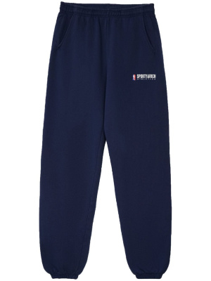 

Logo-print cotton track pants, Sporty & Rich Logo-print cotton track pants