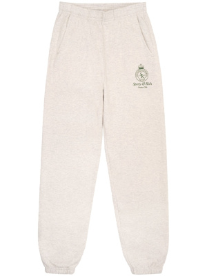 

Logo cotton-blend track pants, Sporty & Rich Logo cotton-blend track pants