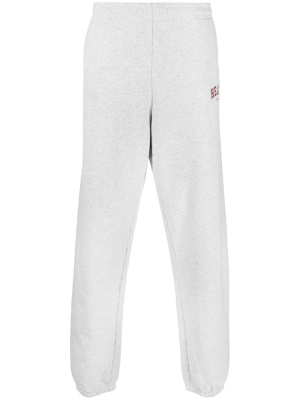 

Logo cotton-blend track pants, Sporty & Rich Logo cotton-blend track pants