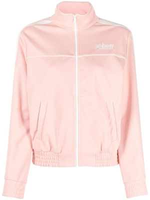 

Logo-embroidered zip-up jacket, Sporty & Rich Logo-embroidered zip-up jacket