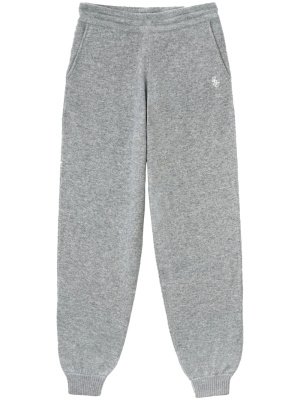 

Embroidered-logo cashmere track pants, Sporty & Rich Embroidered-logo cashmere track pants