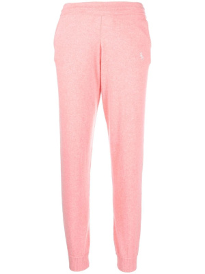

Embroidered-logo cashmere track-pants, Sporty & Rich Embroidered-logo cashmere track-pants