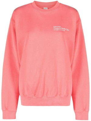 

Logo-print long-sleeve sweatshirt, Sporty & Rich Logo-print long-sleeve sweatshirt