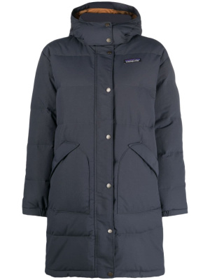 

Downdrift logo-patch parka coat, Patagonia Downdrift logo-patch parka coat