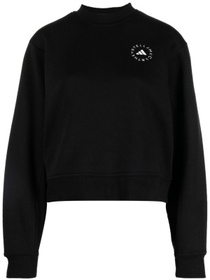 

Logo-print cropped sweatshirt, Adidas by Stella McCartney Logo-print cropped sweatshirt