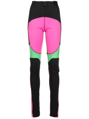 

Colour-block panelled leggings, Adidas by Stella McCartney Colour-block panelled leggings