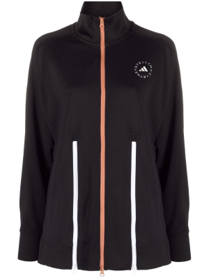 

Logo-print zip-detail track jacket, Adidas by Stella McCartney Logo-print zip-detail track jacket