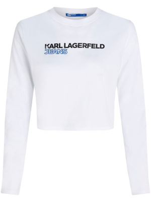 

Cropped long-sleeve T-shirt, Karl Lagerfeld Jeans Cropped long-sleeve T-shirt