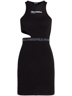 

Logo-print cut-out dress, Karl Lagerfeld Jeans Logo-print cut-out dress