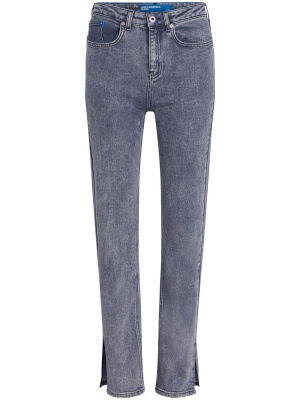 

Side-slit high-rise straight jeans, Karl Lagerfeld Jeans Side-slit high-rise straight jeans