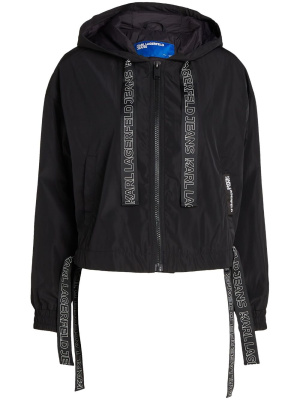 

Logo-print hooded jacket, Karl Lagerfeld Jeans Logo-print hooded jacket