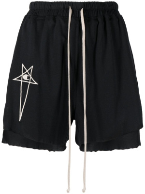 

Logo-embroidered dolphin shorts, Rick Owens X Champion Logo-embroidered dolphin shorts