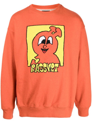 

Cartoon-print cotton sweatshirt, PACCBET Cartoon-print cotton sweatshirt