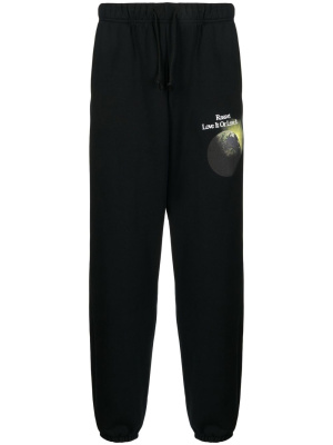 

Slogan print track pants, PACCBET Slogan print track pants
