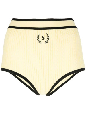 

Cable-knit mini shorts, SANDRO Cable-knit mini shorts