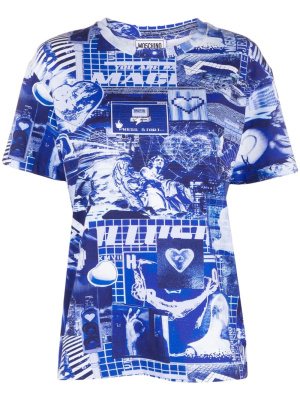 

Graphic-print T-shirt, MOSCHINO JEANS Graphic-print T-shirt