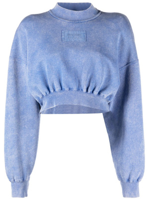 

Logo-patch cotton sweatshirt, MOSCHINO JEANS Logo-patch cotton sweatshirt