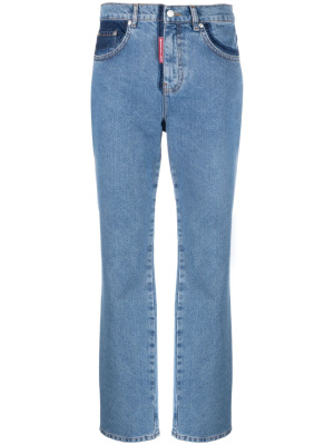 

Two-tone straight-leg jeans, MOSCHINO JEANS Two-tone straight-leg jeans