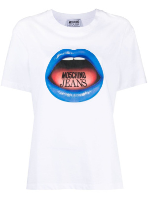 

Graphic logo print T-shirt, MOSCHINO JEANS Graphic logo print T-shirt