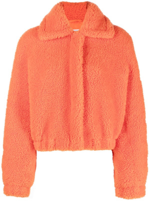 

Fleece-texture long-sleeve jacket, MOSCHINO JEANS Fleece-texture long-sleeve jacket