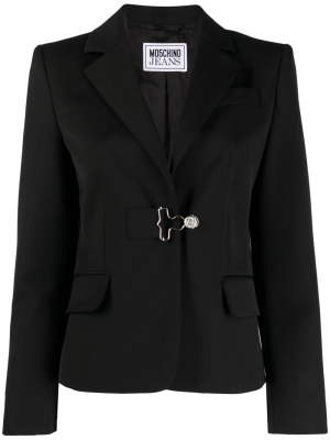 

Virgin wool-blend single-breasted jacket, MOSCHINO JEANS Virgin wool-blend single-breasted jacket