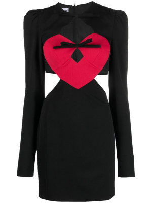 

Heart-motif cut-out minidress, MOSCHINO JEANS Heart-motif cut-out minidress