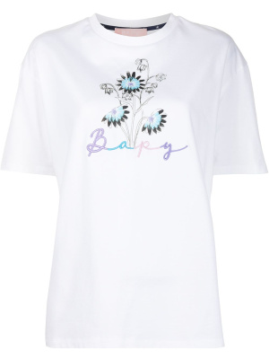 

Embroidered-logo cotton T-shirt, BAPY BY *A BATHING APE® Embroidered-logo cotton T-shirt