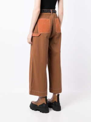 

Wide cropped trousers, BAPY BY *A BATHING APE® Wide cropped trousers