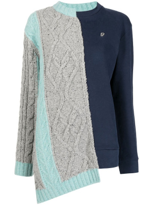 

Panelled crew neck jumper, BAPY BY *A BATHING APE® Panelled crew neck jumper