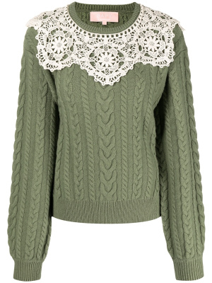 

Cable-knit wool jumper, BAPY BY *A BATHING APE® Cable-knit wool jumper