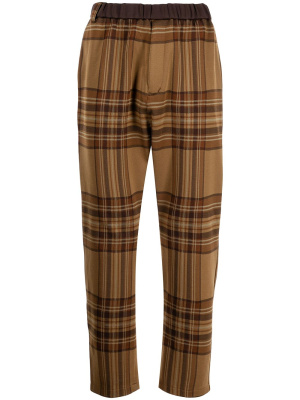 

Check tapered trousers, White Mountaineering Check tapered trousers