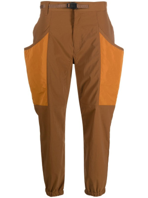 

Colour-block tapered trousers, White Mountaineering Colour-block tapered trousers