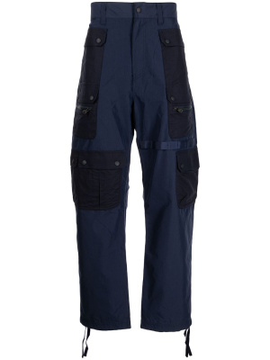 

Multi-pocket cotton-blend parachute trousers, White Mountaineering Multi-pocket cotton-blend parachute trousers