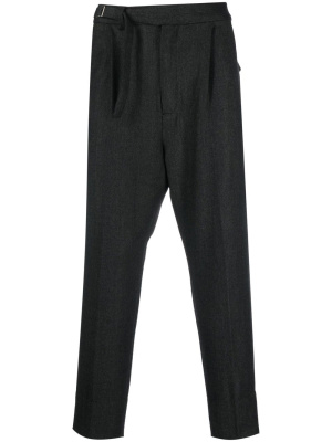 

Cropped tapered-leg trousers, White Mountaineering Cropped tapered-leg trousers