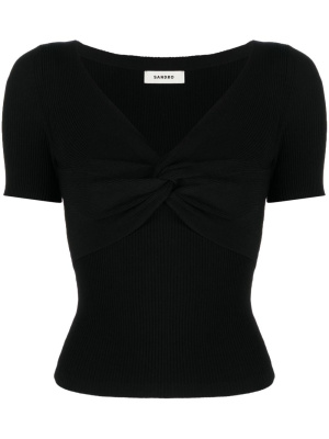 

V-neck short-sleeve T-shirt, SANDRO V-neck short-sleeve T-shirt