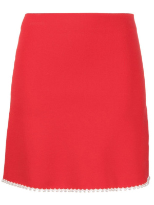 

Pearl-trim mini skirt, SANDRO Pearl-trim mini skirt