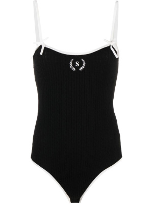 

Logo-embroidered knit top, SANDRO Logo-embroidered knit top