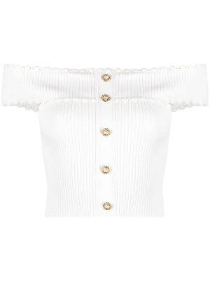 

Off-shoulder knit top, SANDRO Off-shoulder knit top
