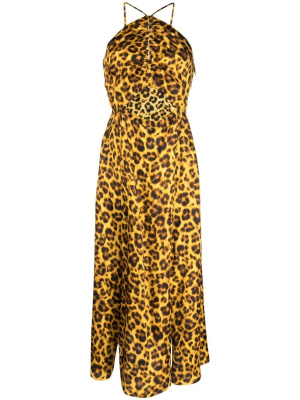 

Leopard-print sleeveless dress, SANDRO Leopard-print sleeveless dress
