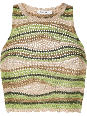 

Knitted crop top, SANDRO Knitted crop top