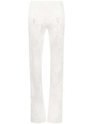 

High-waist flared lace trousers, Loulou High-waist flared lace trousers