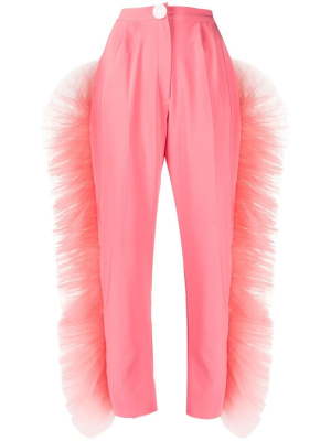 

Ruffled-tulle tailored trousers, Loulou Ruffled-tulle tailored trousers