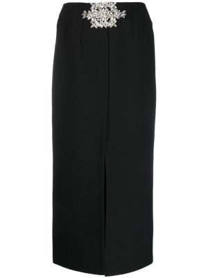 

Hera crystal-embellished midi skirt, Loulou Hera crystal-embellished midi skirt
