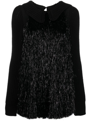

Ottilie metal-tassel knitted minidress, Loulou Ottilie metal-tassel knitted minidress