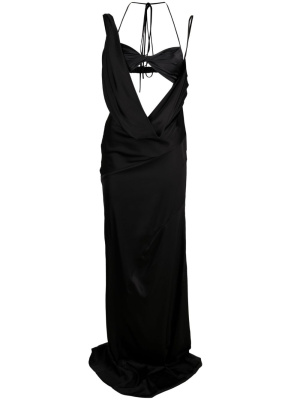 

X Rue Ra cutout-detail dress, Loulou X Rue Ra cutout-detail dress