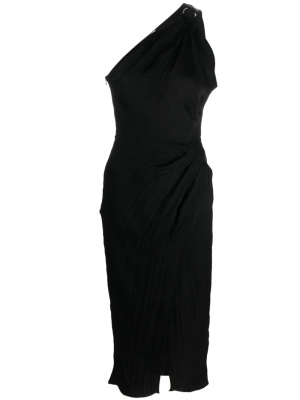 

One-shoulder cut-out midi dress, SANDRO One-shoulder cut-out midi dress