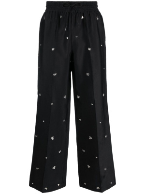 

Crystal-embellished straight trousers, SANDRO Crystal-embellished straight trousers