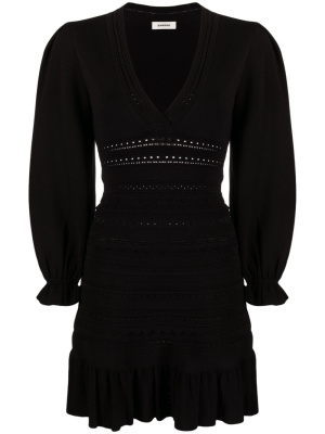

Ombre V-neck minidress, SANDRO Ombre V-neck minidress