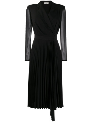 

Long-sleeved V-neck dress, SANDRO Long-sleeved V-neck dress